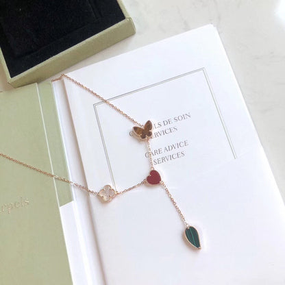 [Shinejoy]LUCKY SPRING 4 MOTIFS Shinejoy GOLD NECKLACE