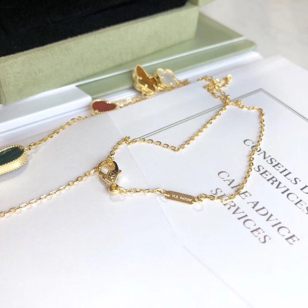 [Shinejoy]LUCKY SPRING 4 MOTIFS Shinejoy GOLD NECKLACE
