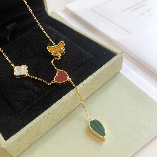 [Shinejoy]LUCKY SPRING 4 MOTIFS Shinejoy GOLD NECKLACE