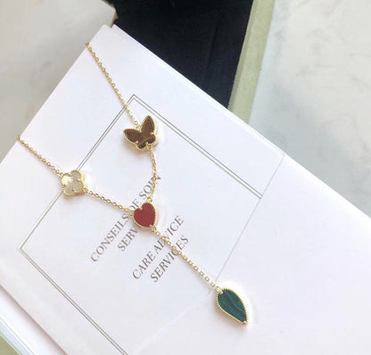[Shinejoy]LUCKY SPRING 4 MOTIFS Shinejoy GOLD NECKLACE