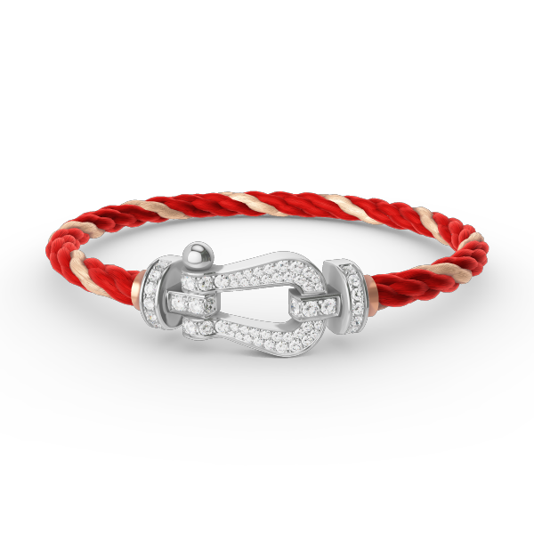 [Shinejoy]FORCE LARGE HORSESHOE FULL DIAMOND BRACELET SILVER