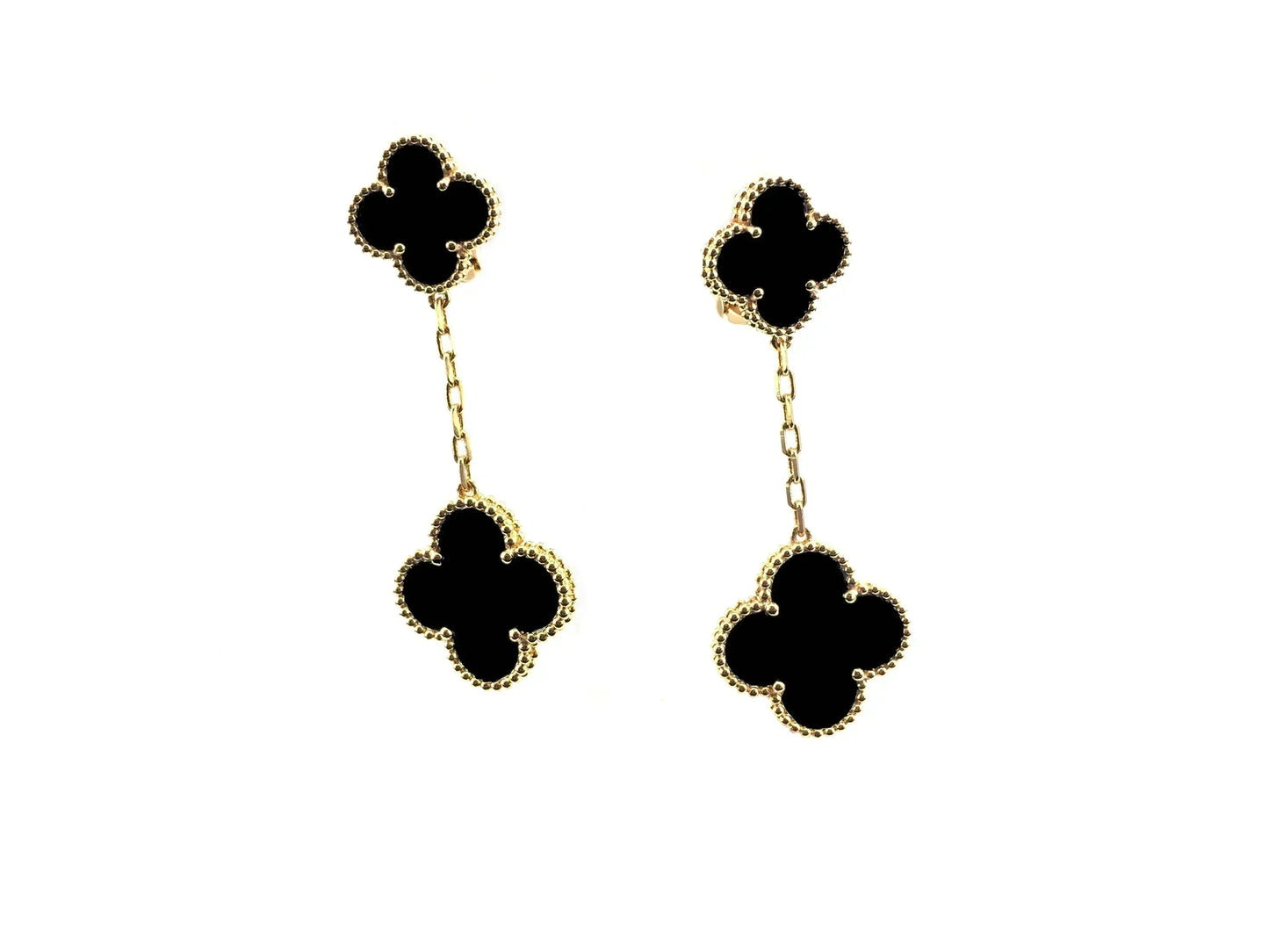 [Shinejoy]CLOVER 2 MOTIFS  EARRINGS (MULTIPLE CHOICESC