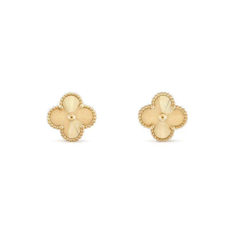 [Shinejoy]CLOVER MEDIUM 1 MOTIFS LASER EARRINGS
