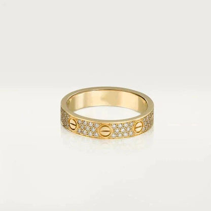[Shinejoy]LOVE RING 3.6MM DIAMOND PAVED