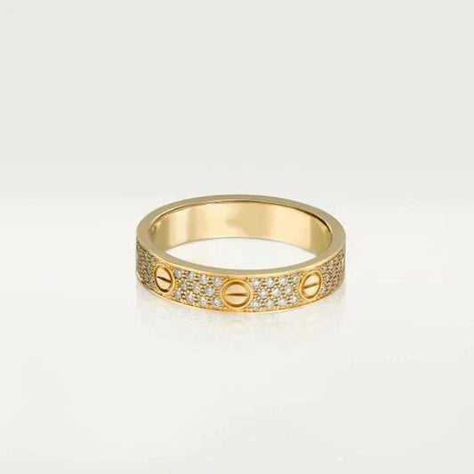 [Shinejoy]LOVE RING 3.6MM DIAMOND PAVED