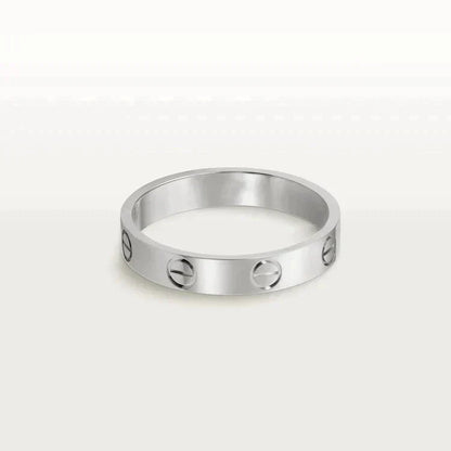 [Shinejoy]LOVE RING 4MM 1 DIAMOND SILVER