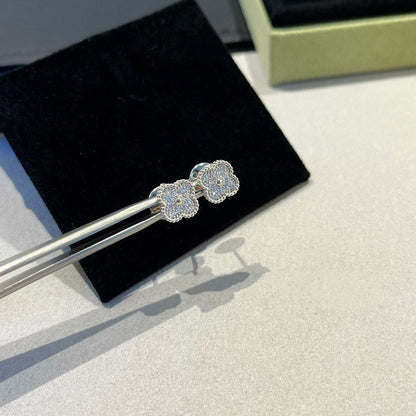 [Shinejoy]CLOVER MINI DIAMOND STUD EARRINGS