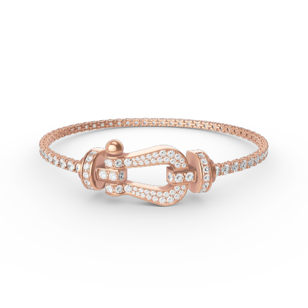 [Shinejoy]FORCE  LARGE HORSESHOE FULL DIAMOND TENNIS BRACELET