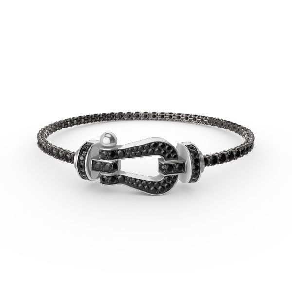 [Shinejoy]FORCE  LARGE HORSESHOE FULL DIAMOND TENNIS BRACELET